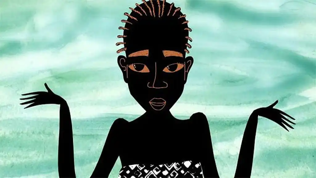 Illustration du film d'animation d'un conte - Le diable et la beauté